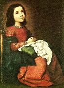 Francisco de Zurbaran girl virgin at prayer France oil painting reproduction